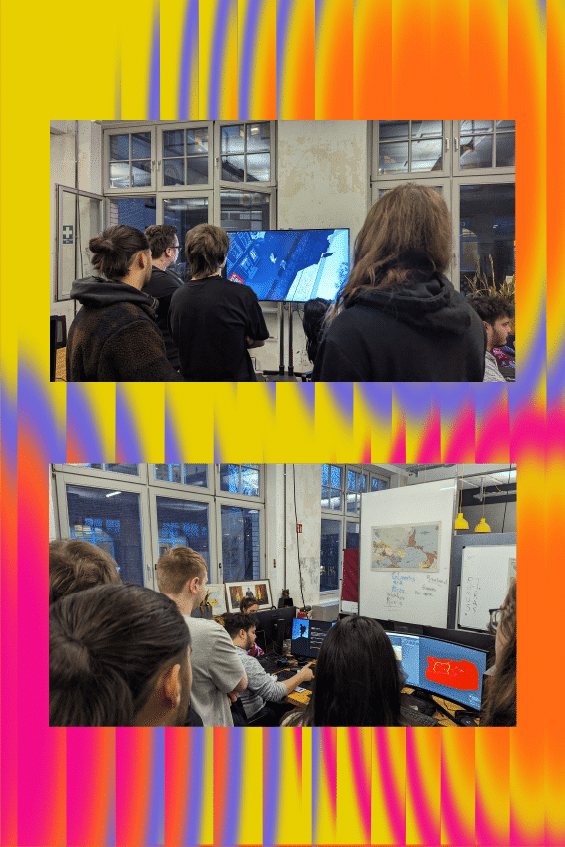 BIMM University Berlin students at Torpor Games testing video games and sofware