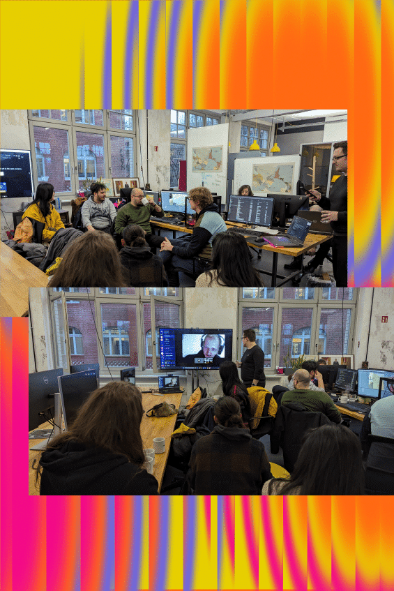 BIMM University Berlin students in discussion with Torpor Games team at Factory Berlin