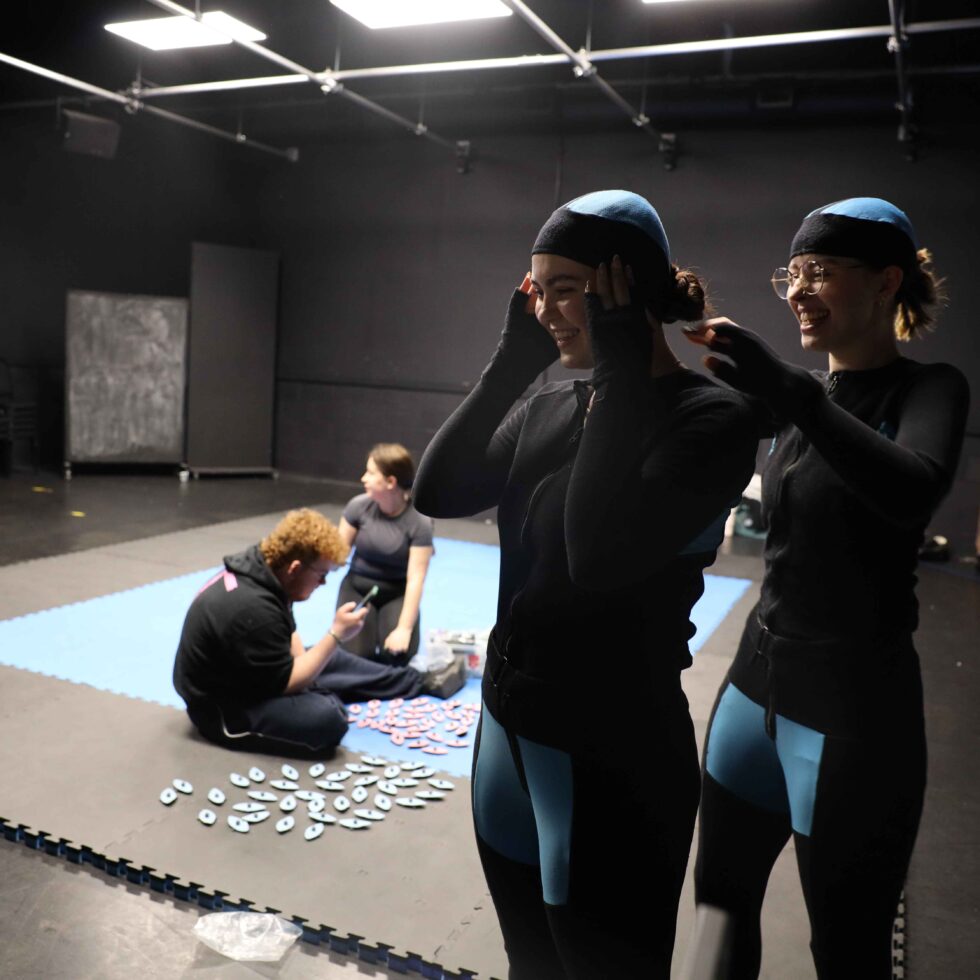 MetStudios students using motion capture
